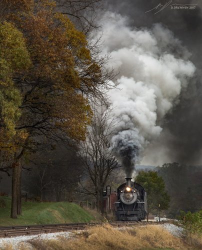Norfolk and Western class M #382 on tracks of Strasburg Rail Road. Photo and copyright Dan Drennen.