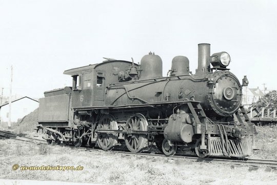 Ein bisschen Suchen - und schon findet man ein Vorbildfoto genau dieser Lok, Maryland & Pennsylvanis no. 6